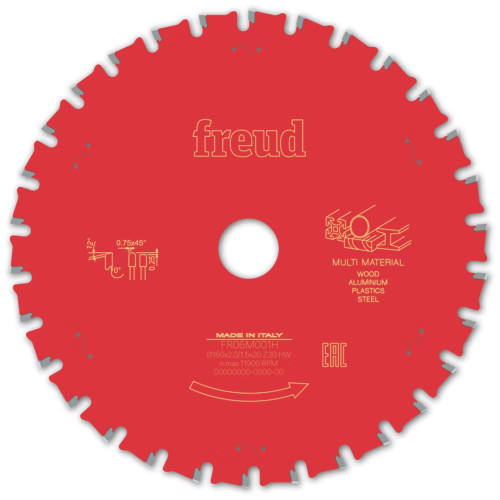 Freud 216mm x 30mm x 40 Multi Material Saw Blade