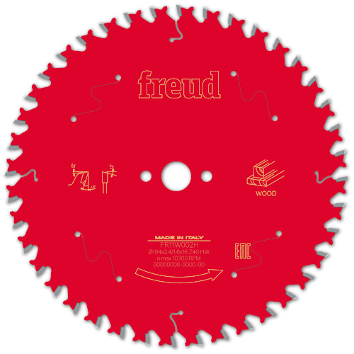 Freud Pro 184mm x 16 x 40T Circular Saw Blade
