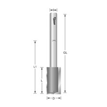 Titman M1420 x 1/4" Straight Fluted Router Cutter