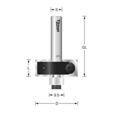 Titman RCB95RT x 1/2" TCT Replacement Tip Rebate with Bearing Set