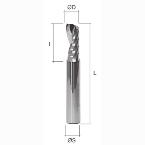 Calibre Ful 310A.025 2.5mm Upcut Super Spiral