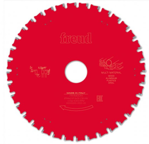 Freud 184mm x 30mm x 36 Multi Material Saw Blade