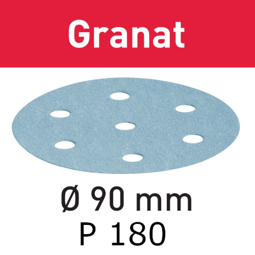 Festool Abrasive sheet Granat STF D90/6 P180 GR/100