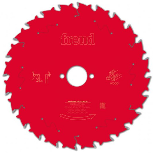 210 x 30 x 24T Freud Pro Circular Saw Blade FR15W003H