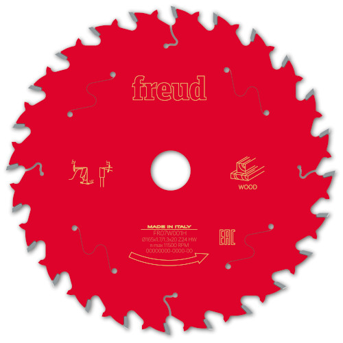 Freud Pro 165mm x 20 x 24T Circular Saw Blade