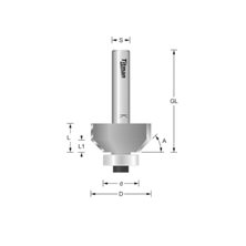 Titman BGT30 x 1/4" 30° TCT Bearing Edge Trimmer