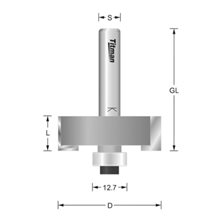 Titman RCB12 x 1/4" TCT Rebate with Bearing