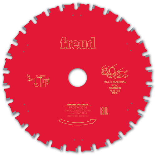 Freud 160mm x 20mm x 30T Multi Material Saw Blade