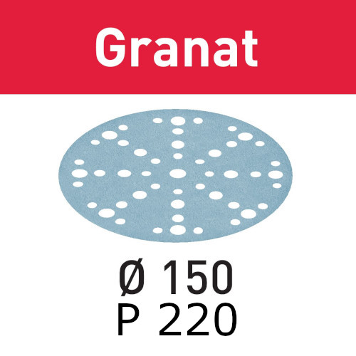 Festool Abrasive sheet Granat STF D150/48 P220 GR/100