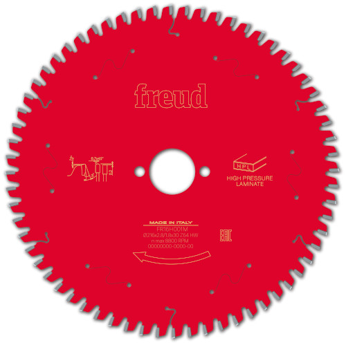 Freud Pro 216mm x 30 x 64T NEG HPL Circular Saw Blade