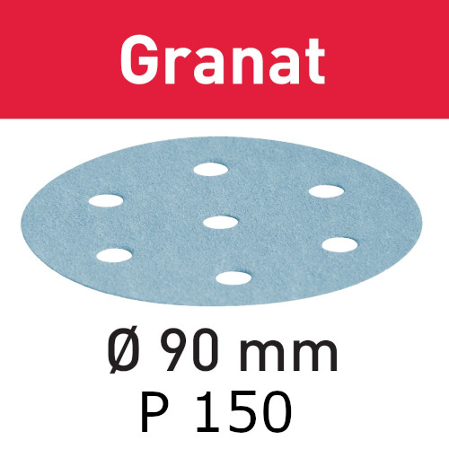 Festool Abrasive sheet Granat STF D90/6 P150 GR/100
