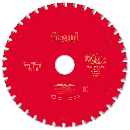 Freud 190mm x 30mm x 38T Multi Material Saw Blade