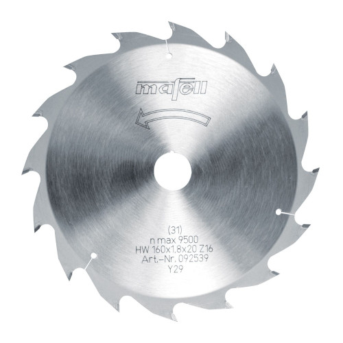 Mafell 160 x 1,2/1,8 x 20 mm x 16 teeth