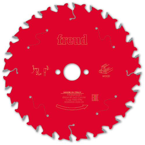 Freud Pro 160mm x 20 x 24T Circular Saw Blade
