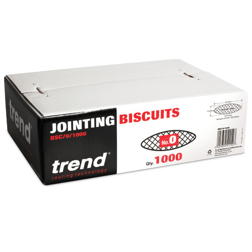 1000 x No.0 Wooden Biscuits