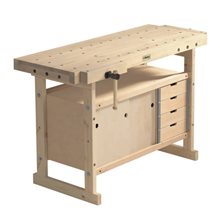 Sjobergs Nordic Plus 1450 Bench & 0042 Storage Module