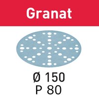 Festool Abrasive sheet Granat STF D150/48 P80 GR/50