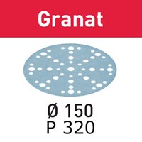 Festool Abrasive Sheet Granat STF D150/48 P320 GR/10