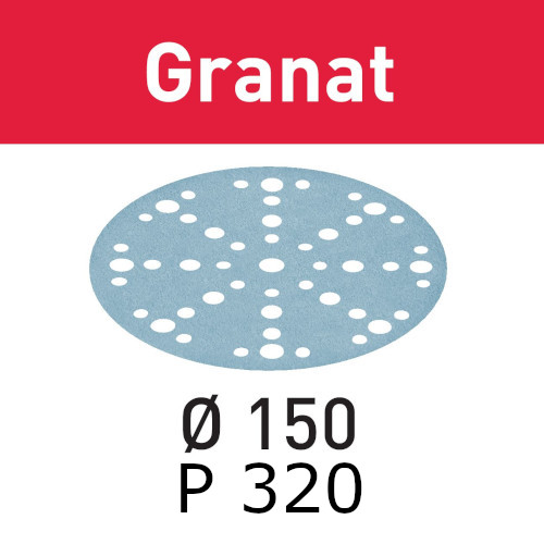 Festool Abrasive Sheet Granat STF D150/48 P320 GR/10