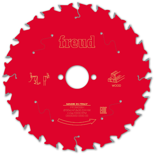 Freud Pro 190mm x 30 x 24T Circular Saw Blade