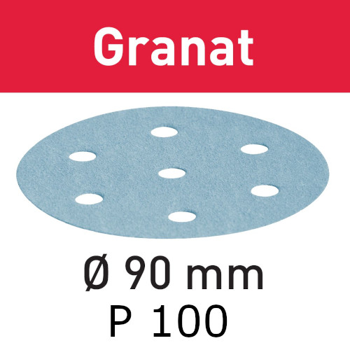 Festool Abrasive sheet Granat STF D90/6 P100 GR/100