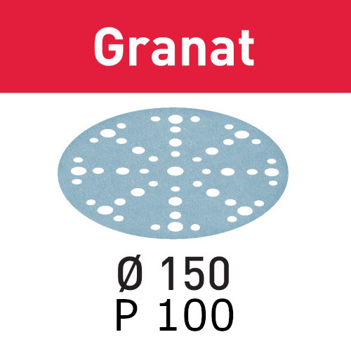 Festool Abrasive sheet Granat STF D150/48 P100 GR/100