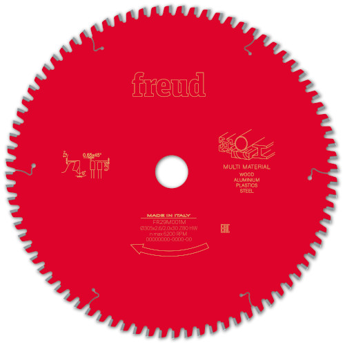 Freud 305mm x 30mm x 80T Multi Material Saw Blade