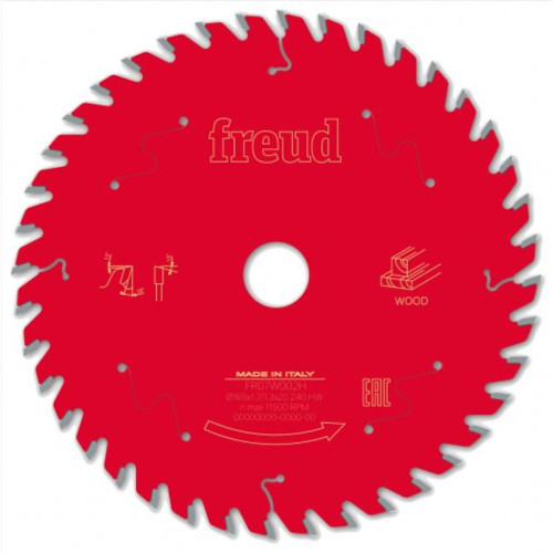 165 x 20 x 40T Freud Pro Circular Saw Blade FR07W002H